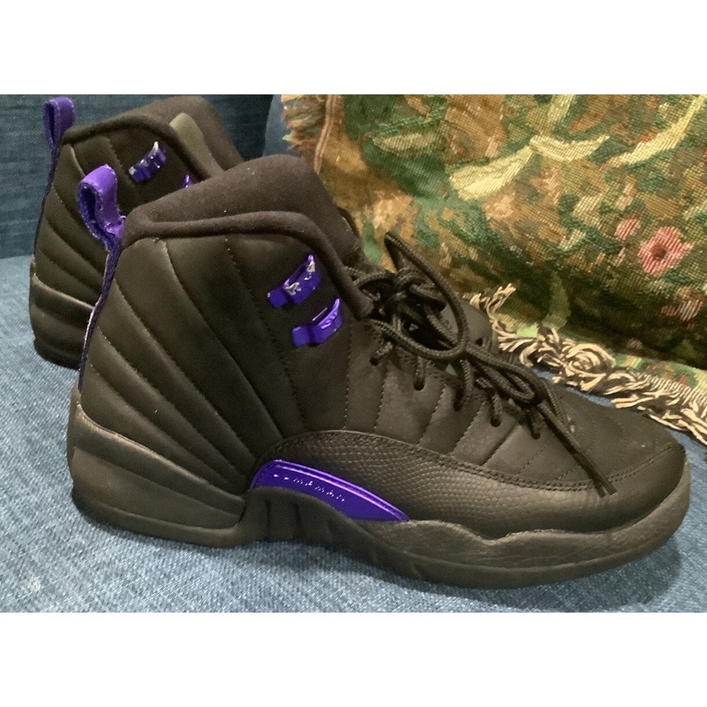 Nike Air Jordan 12 XII Retro Black Dark Concord DH0905-005 Youth Size 6Y